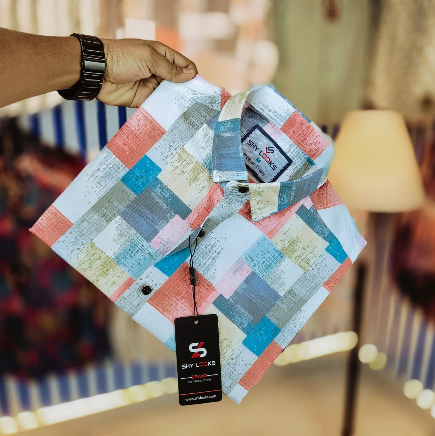 Luxury Popcorn Full Sleeve Print Shirt