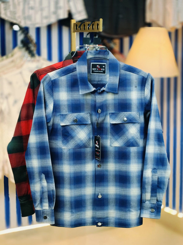 Premium Double Pocket Check Shirt